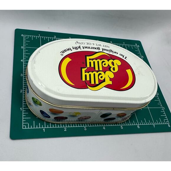 The Original Gourmet Jelly Bean Souvenir Metal Tin Canister 6oz (lil rust) - Picture 4 of 9